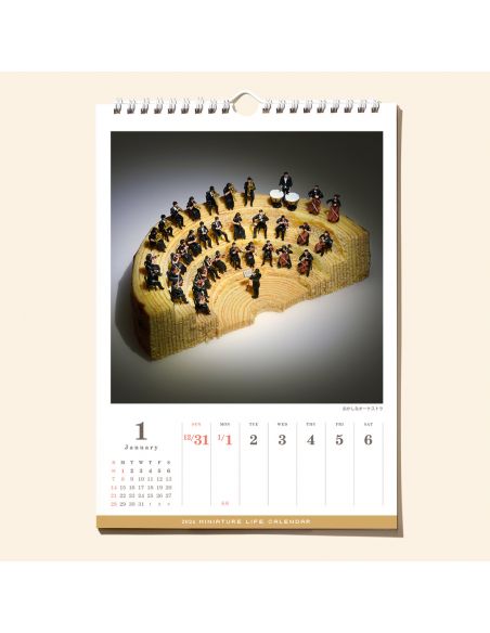 Miniature Life Calendar 2024 (Calendario de Pared)