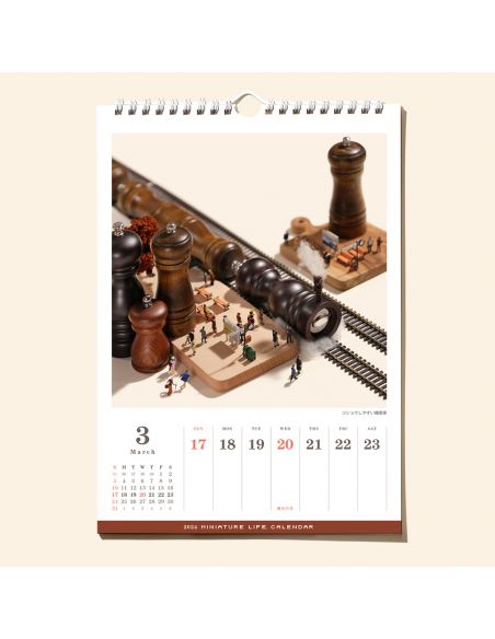 Miniature Life Calendar 2024 (Calendario de Pared)